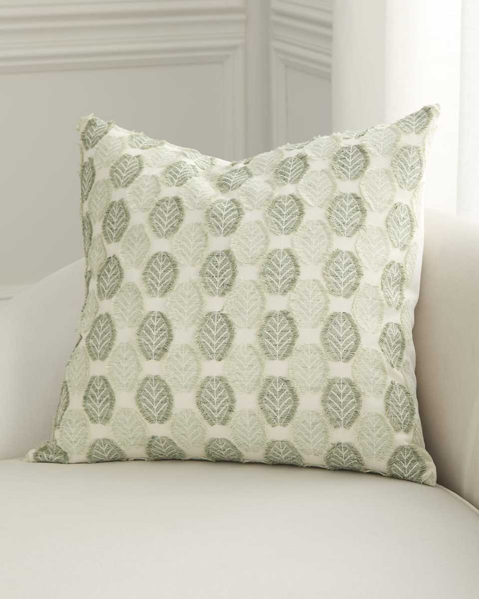 Leafalong Decorative Pillow, 24" Square